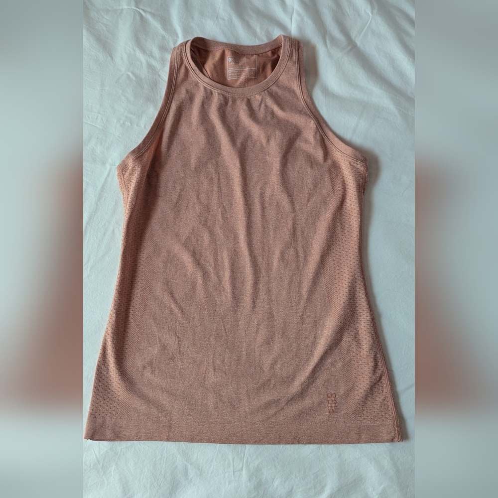 Figs Seamless Tank Top Salmon Pink Women's L Racer Back Under Scrubs  W22KW1026